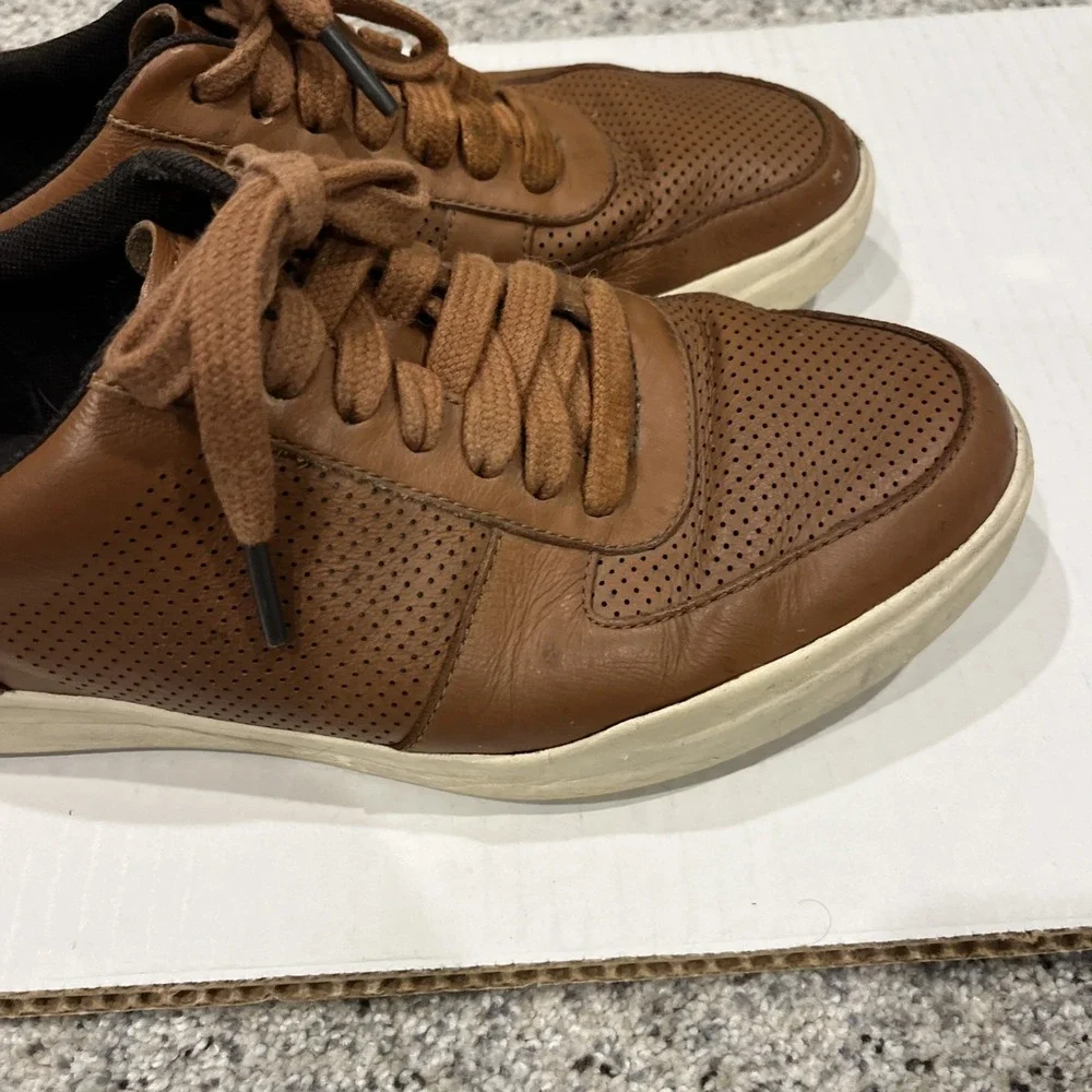 Cole Haan Mens Grand Crosscourt II Sneakers Shoes Brown Leather Size 7.5